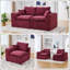 Canapé modulaire modulaire Cloud, confortable et moderne 2 places avec housses de coussin amovibles pour un nettoyage facile et sans assemblage-1673042367