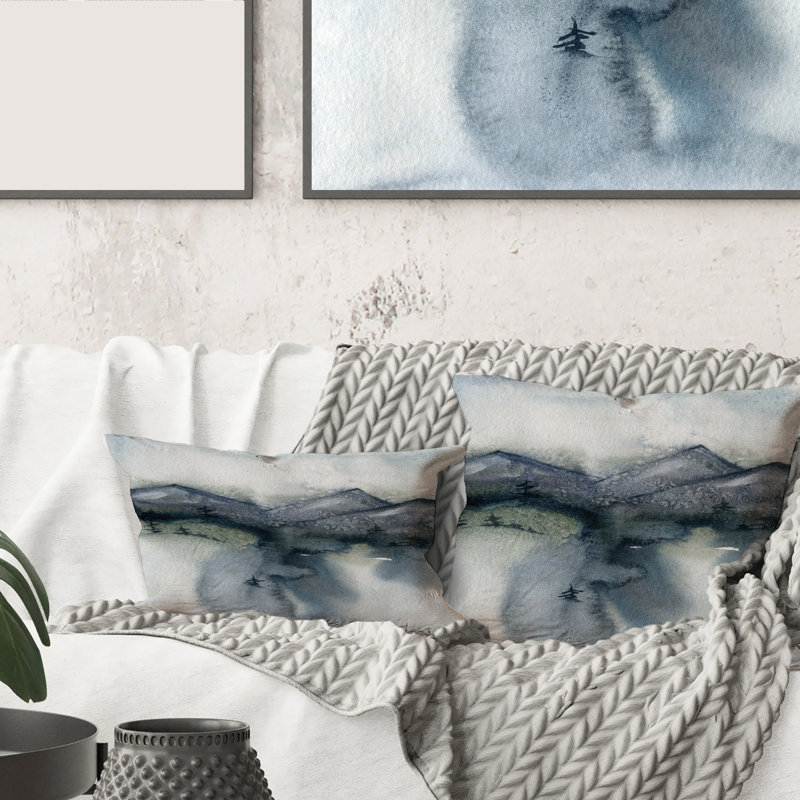 Housse et insert de coussin rectangulaire minimaliste