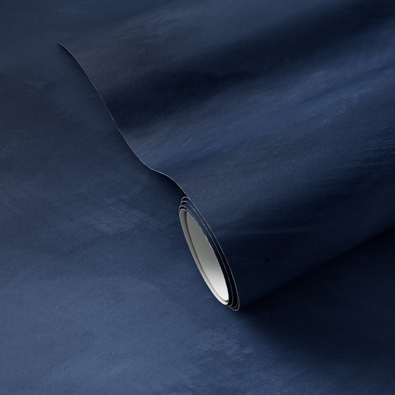 Limewash Wallpaper Roll, Blue