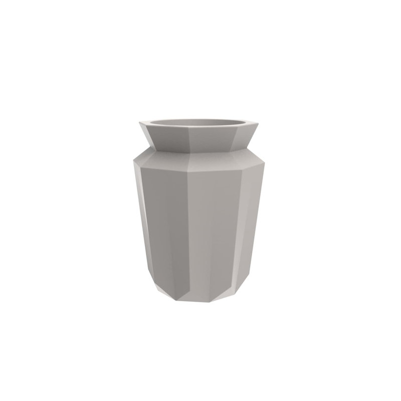 Origami - Hasu Planter, Ecru, 31.5" H x 22.5" W x 22.5" D
