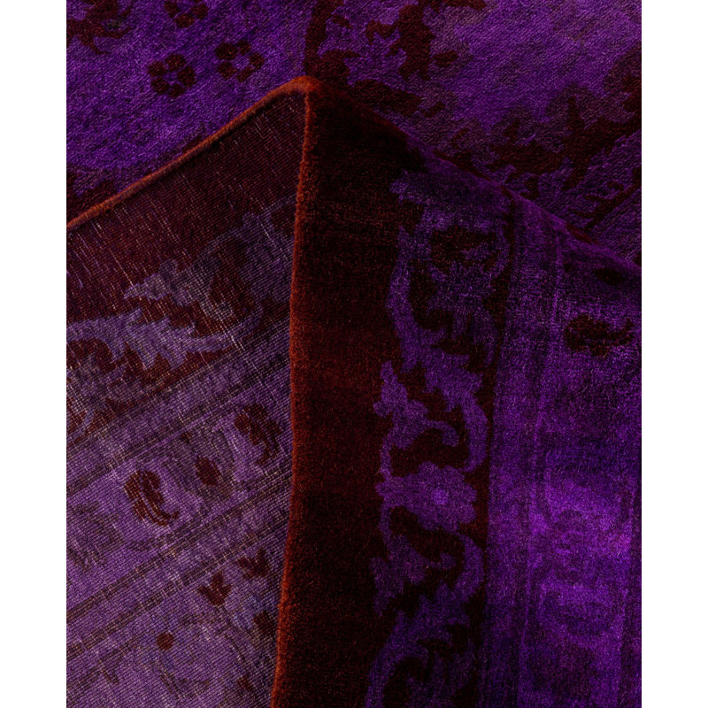 Overdyed One-of-a-Kind 10' 2" X 14' 4" Hand Knotted Area Rug