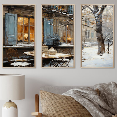 «Paris City Tower Winter Winter Charm II», art mural de la ville de Paris