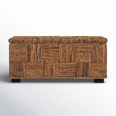 Castiel Abaca Flip Top Storage Bench