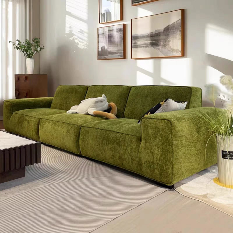 Modern Chenille Straight - line Couch