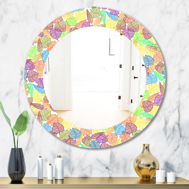 Miroir mural Autumn & Leaves, H 31,5 po x l 23,7 po