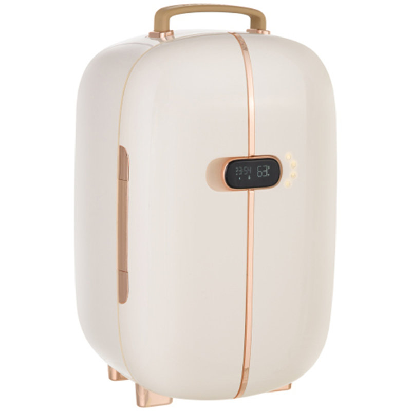 12L Portable Skincare Fridge with LED Display for Beauty, Makeup, Cosmetics, White