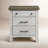 Arnell 3 - Drawer Nightstand in White/Brown
