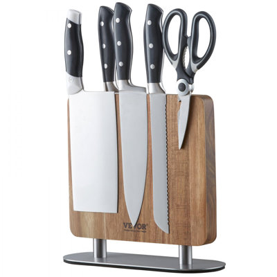 Bloc à couteaux magnétique, porte-couteaux de cuisine de 10 pouces, support à couteaux magnétique double face