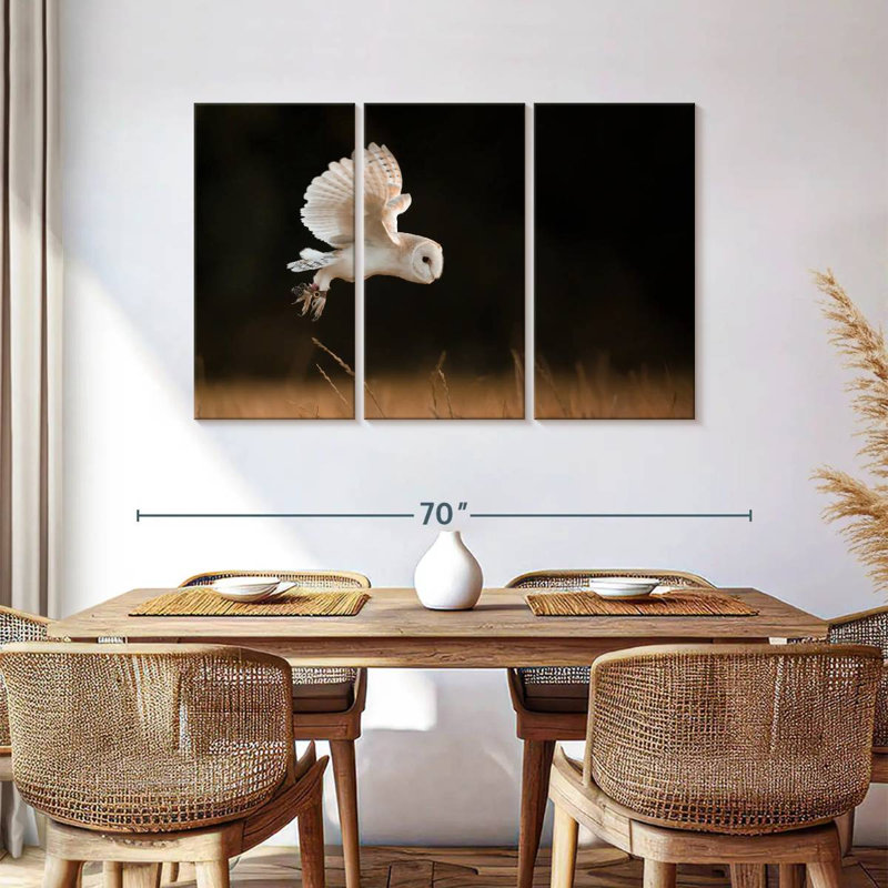 Brampt Barn Owl Beauty, 36" H x 57" W