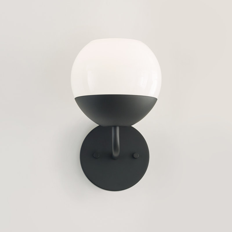 Alvin 1 - Light Armed Sconce, Midnight Black