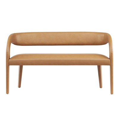 Modway Pinnacle Vegan Leather Accent Bench