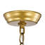 Lustre tambour rond en verre texturé à 5 lumières Laia Modern