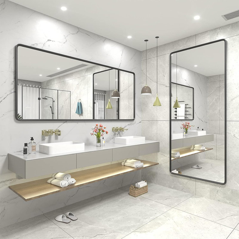Miroir de meuble-lavabo mural Molly, 60 po x 28 po