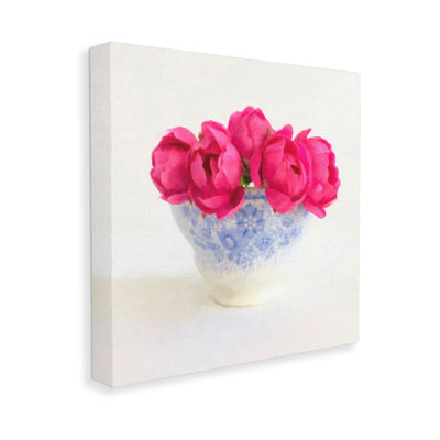 Roses dans un vase subtil, art mural par Graffitee Studios