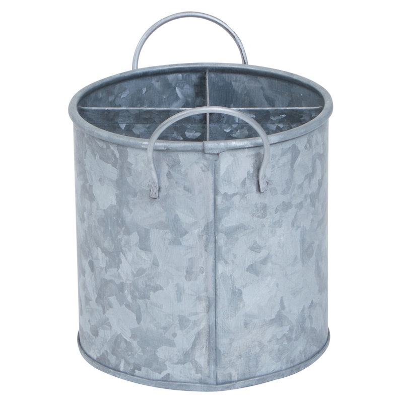 Metal Round Cutlery Tray