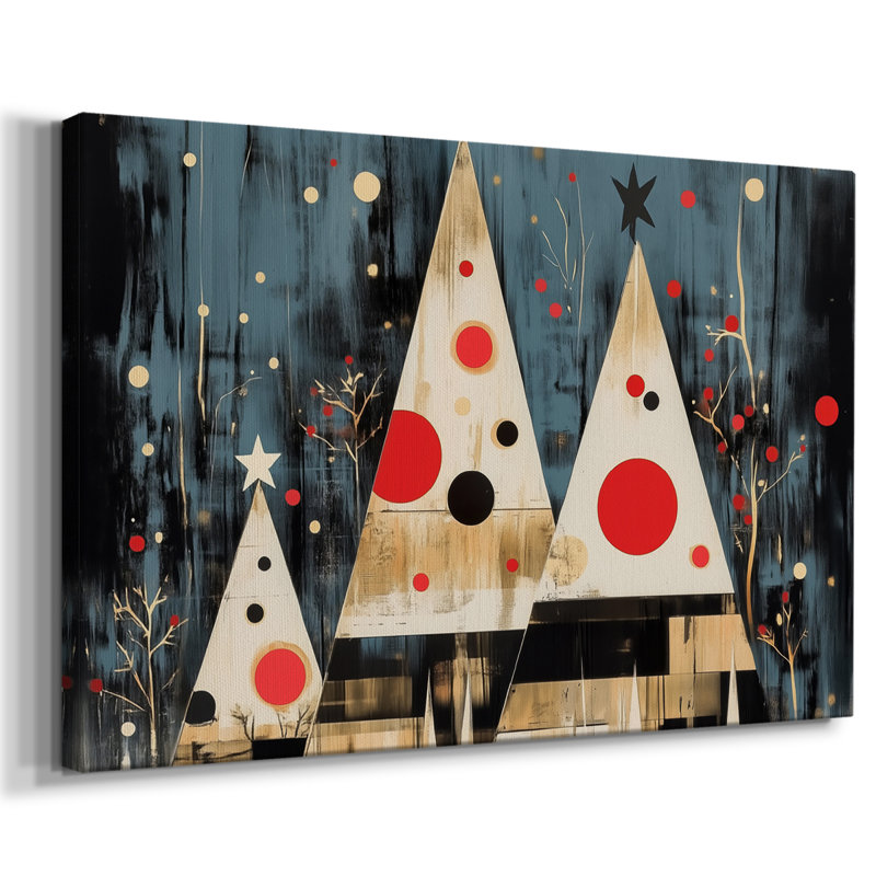 Art de Noël des Fêtes de Noël III - Toile tendue avec châssis-CLxx, H 16 po x l 24 po