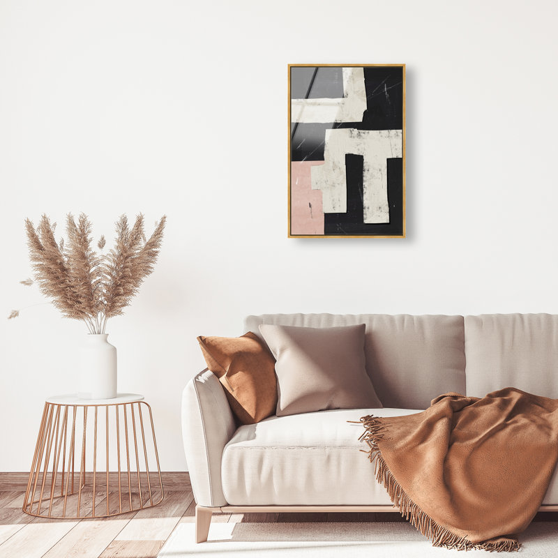 Placed Together Print by Oliver Gal, 25"H x 37"W, Gold Floater Frame