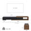  Meuble télé en bois extensible, console média en bois, pré-assemblage-84976402