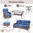  9-Piece Patio Furniture Set With Swivel Glider Chairs, 6-Inch Ultra-Plush Cushions & Water-Resistant Olefin Fabric-118850213