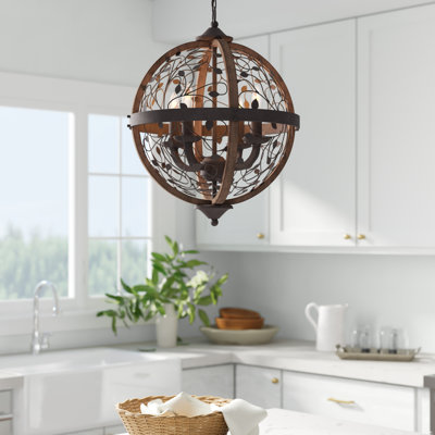 Campeaux 4 - Light Dimmable Globe Chandelier