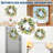 18 Inch Easter Egg Wreath, Spring Floral Greenery Rattan Front Door Wall Home Decor-129198596