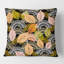 Motif texturé en dentelle de feuilles d'automne - Coussin Mid-Century-1769118793