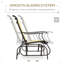 Banc oscillant pour 2 personnes, causeuse de patio-1393740579