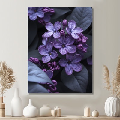 Photo de beauté mauve lilas monochrome - décoration murale lilas