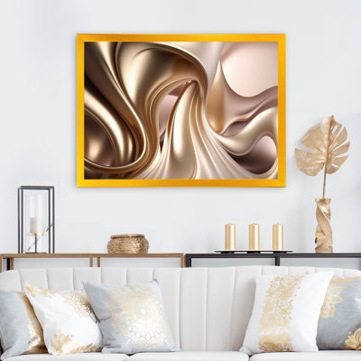 Subtil sophistication rose exquise et or VII - reproduction sur toile