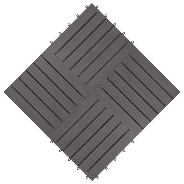 Sagers vidaXL Decking Tiles, 11.8"x11.8", Solid Acacia Wood, Weather Resistant