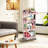4-Tier Rolling Multi-Purpose Trolley With Drawers,Practical & Versatile Storage Trolley With Plastic Shelves & Lockable Wheels-1215702985