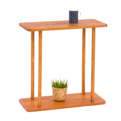 Rectangular Solid Wood Narrow Side Table