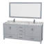 Sheffield 79" Double Bathroom Vanity Base Only-31336920
