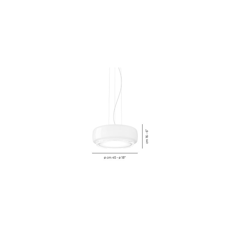 Bot Suspension 45 White Crystal Glossy White L32gg Ul, Yes, 2700 Kelvins, 85" H x 18" W x 18" D