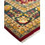 Tapis rouge / beige noué à la main de conception unique 8 pi 2 po x 10 pi 3 po Keenan