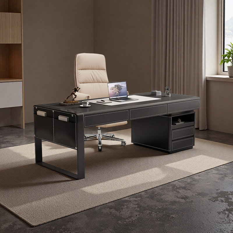 Bureau minimaliste et élégant, H 29,52 po x l 78,74 po x P 27,55 po