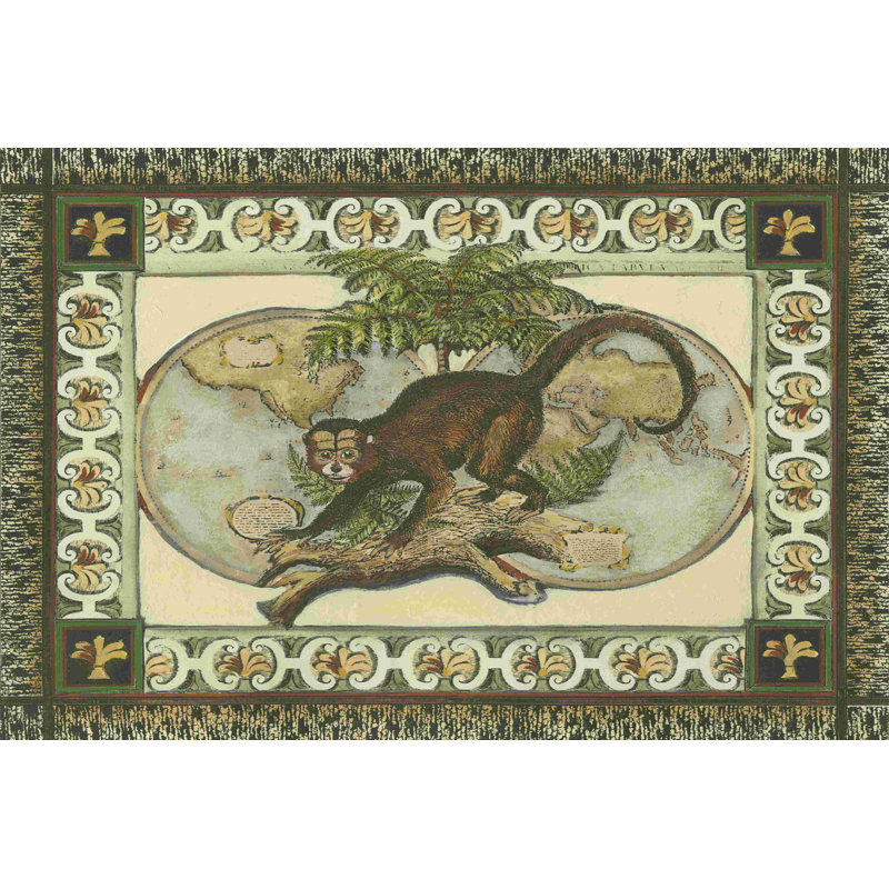 Grand singe tropical I, H 12 po x l 18 po
