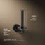 Elate rVertical Toilet Paper Holder, Wall-Mount Bathroom Toilet Paper Holder-496853414