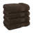 100% Cotton Turkish  Washcloth Set, 4 Piece Soft, Absorbent Wash Rag Small Towels-1966824850