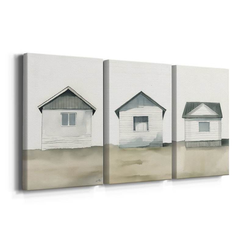 LANDSCAPES Series LXV III - Toile tendue avec châssis sur mesure - 3 pièces, H 36 po x l 72 po