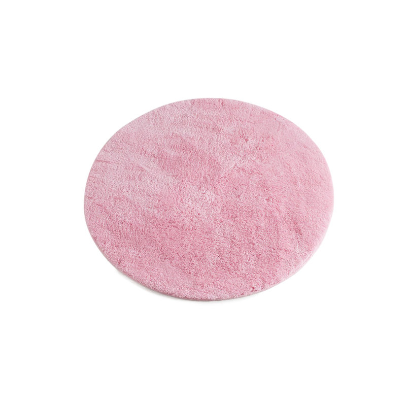 Tapis de bain en acrylique de qualité supérieure, 35,4 po de diamètre | 100% acrylique antibactérien, hauteur des poils de 0,7 à 1,2 po | Dessous antidérapant, lavable à la machine à 86 ° F | Doux, durable et élégant pour la sécurité et le co