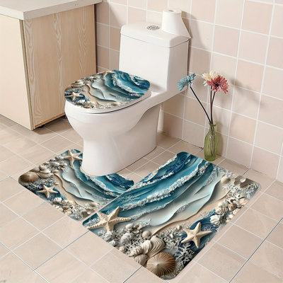 Ensemble de 3 tapis de bain Ocean
