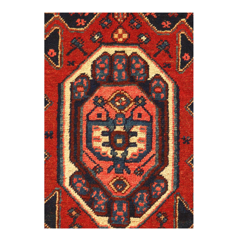 Canvello Hand-Knotted Vintage Kurdish Rug - 3'11'' X 6'