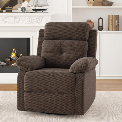 Petit fauteuil inclinable et pivotant à bascule pour espaces compacts