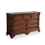 Armoire d'appoint en bois massif brun noisette