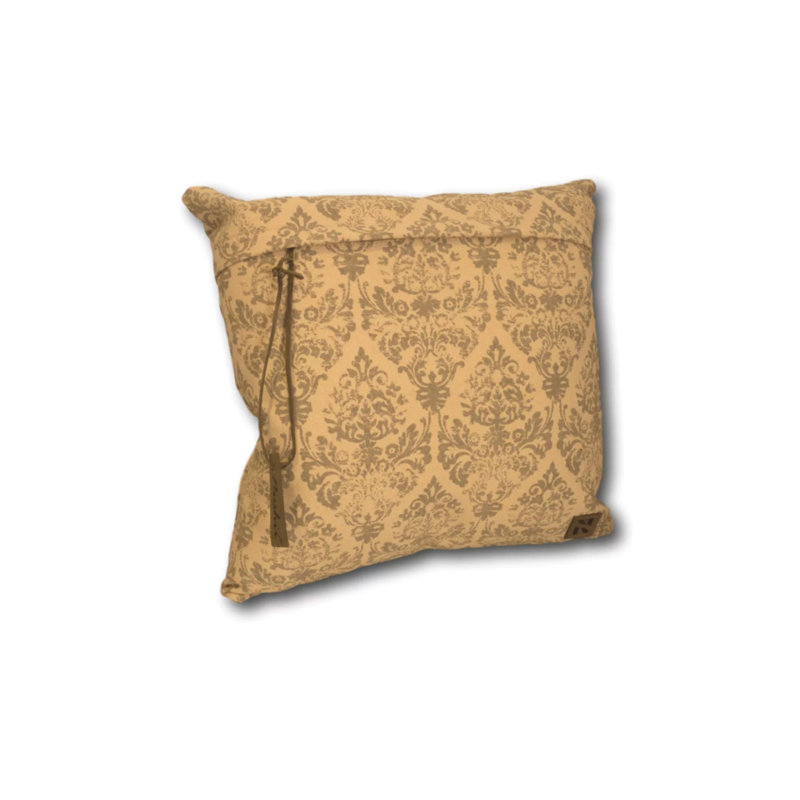 Housse de coussin en coton carrée fabriquée à la main, Automne rétro