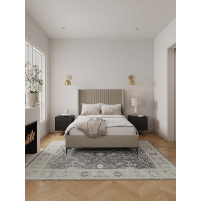 Lit plateforme en bois d'eucalyptus Promau