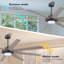 Ventilateur de plafond 72 pales 72 pouces pour l'intérieur en bois massif à double face avec lumière DEL et télécommande-1595886326-1595886328-1595886330