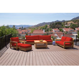 Chatsworth Outdoor 6 - Piece Teak Conversation Set