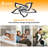 Modern 7-Blade Ceiling Fan With 5 Lights – Remote Control, 6-Speed Reversible Blades, Dimmable & Timer Function
